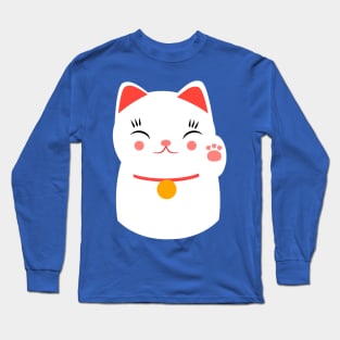 Lucky happy Japanese cat Long Sleeve T-Shirt